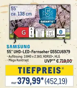 METRO SAMSUNG 55" UHD-LED-Fernseher G55CU6979 Angebot