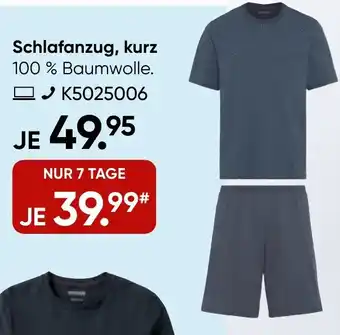 Galeria SCHIESSER Schlafanzug, kurz Angebot