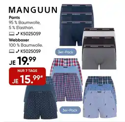 Galeria MANGUUN Pants Webboxer Angebot