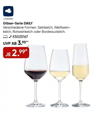 Galeria LEONARDO Gläser-Serie DAILY Angebot