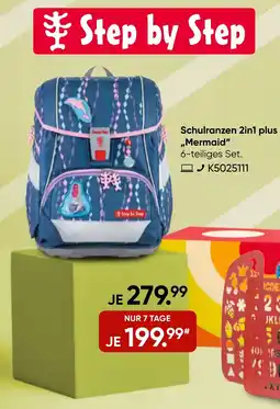 Galeria Step by Step Schulranzen 2in1 plus „Mermaid" Angebot