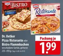 Famila Nord Ost Dr Oetker Pizza Ristorante oder Bistro Flammkuchen Angebot