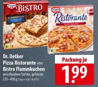 Famila Nord Ost Dr Oetker Pizza Ristorante oder Bistro Flammkuchen Angebot