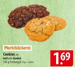 Famila Nord Ost Marktbäckerei Cookies 2er hell oder dunkel Angebot