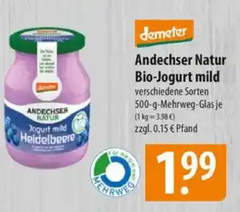 Famila Nord Ost demeter Andechser Natur Bio-Jogurt mild Angebot