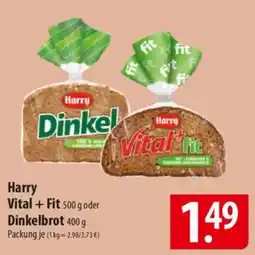 Famila Nord Ost Harry Dinkel Vital + Fit oder Dinkelbrot Angebot