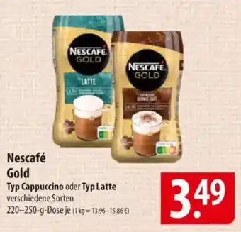 Famila Nord Ost Nescafé Gold Typ Cappuccino oder Typ Latte Angebot