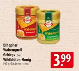 Famila Nord Ost Bihophar Wabenquell Gebirgs- oder Wildblüten-Honig Angebot