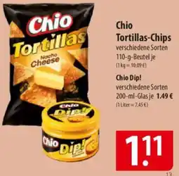 Famila Nord Ost Chio Tortillas-Chips Chio Dip! Angebot