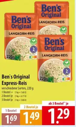 Famila Nord Ost Ben's Original Express-Reis Angebot