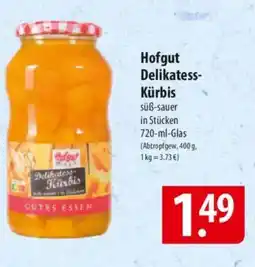 Famila Nord Ost Hofgut Delikatess- Kürbis Angebot