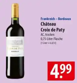 Famila Nord Ost Frankreich - Bordeaux Château Croix de Paty Angebot