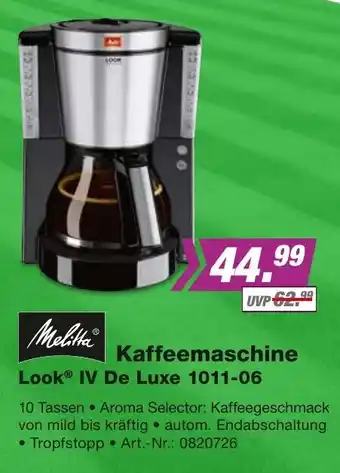 EP Melitta Kaffeemaschine Look IV De Luxe 1011-06 Angebot