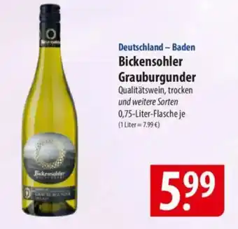 Famila Nord Ost Deutschland – Baden Bickensohler Grauburgunder Angebot