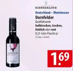 Famila Nord Ost SCHNEEKLOTH Deutschland - Rheinhessen Dornfelder Angebot