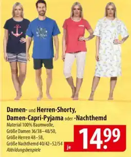 Famila Nord Ost Damen-Capri-Pyjama oder -Nachthemd Angebot