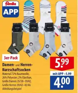 Famila Nord Ost Damen- und Herren- Kurzschaftsocken Angebot