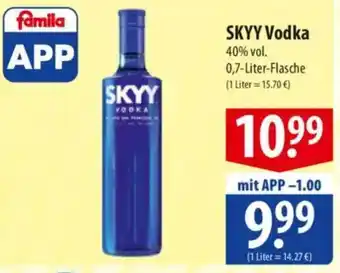 Famila Nord Ost SKYY Vodka Angebot