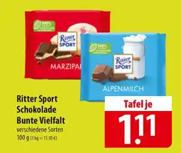 Famila Nord Ost Ritter Sport Schokolade Bunte Vielfalt Angebot