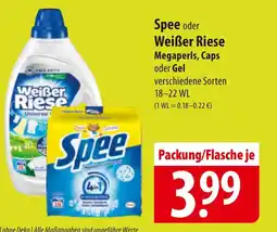 Famila Nord Ost Spee oder Weißer Riese Megaperls, Caps oder Gel Angebot