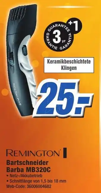 K+B Expert Remington Bartschneider Barba MB320C Angebot