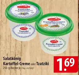 Famila Nord Ost Salatkönig Kartoffel-Creme oder Tzatziki Angebot