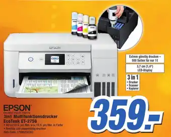 K+B Expert Epson 3in1 Multifunktionsdrucker EcoTank Et-2756 Angebot