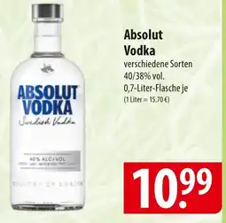 Famila Nord Ost Absolut Vodka Angebot