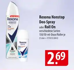 Famila Nord Ost Rexona Nonstop Deo-Spray oder Roll On Angebot