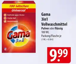 Famila Nord Ost Gama 3in1 Vollwaschmittel Angebot