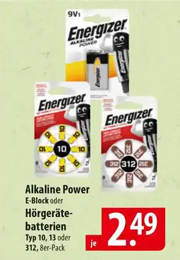 Famila Nord Ost Alkaline Power E-Block oder Hörgeräte- batterien Typ 10, 13 oder Angebot