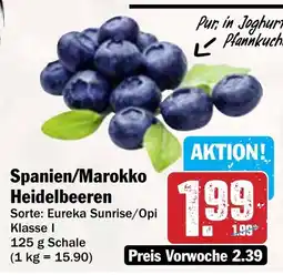 AEZ Spanien/Marokko Heidelbeeren Angebot