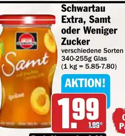 AEZ Schwartau Extra, Samt oder Weniger Zucker Angebot