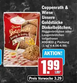 AEZ Coppenrath & Wiese Unsere Goldstücke Dinkelbrötchen, Roggenbrötchen oder Laugenbrötchen Angebot