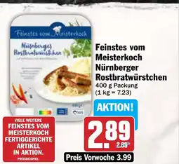 AEZ Feinstes vom Meisterkoch Nürnberger Rostbratwürstchen Angebot