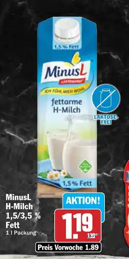 AEZ MinusL H-Milch 1,5/3,5 % Fett Angebot