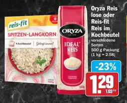 AEZ Oryza Reis lose oder Reis-fit Reis im Kochbeutel Angebot