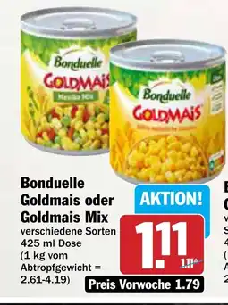 AEZ Bonduelle Goldmais oder Goldmais Mix Angebot