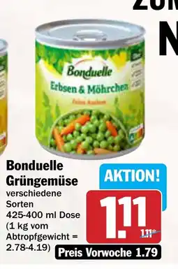 AEZ Bonduelle Grüngemüse Angebot