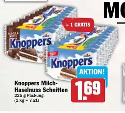 AEZ Knoppers Milch- Haselnuss Schnitten Angebot