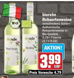 AEZ biorebe Rebsortenweine Angebot