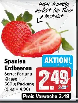 AEZ Spanien Erdbeeren Angebot