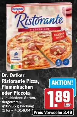 AEZ Dr. Oetker Ristorante Pizza, Flammkuchen oder Piccola 1 Angebot