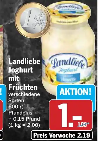 AEZ Landliebe Joghurt mit Früchten Angebot