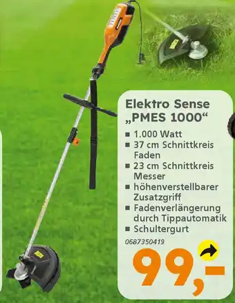 Globus Baumarkt PRIMASTER Elektro Sense ,,PMES 1000" Angebot