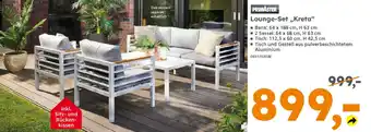 Globus Baumarkt PRIMASTER Lounge-Set „Kreta“ Angebot