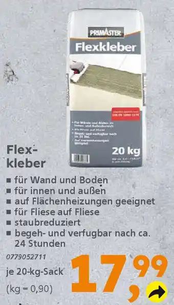 Globus Baumarkt PRIMASTER Flexkleber Angebot