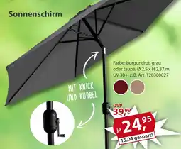 Sonderpreis Baumarkt Sonnenschirm Angebot