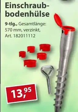 Sonderpreis Baumarkt Einschraub- bodenhülse Angebot