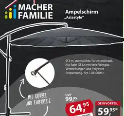 Sonderpreis Baumarkt Ampelschirm ,,Asiastyle" Angebot